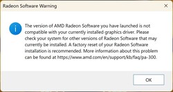 Le système préconfiguré n'ouvre pas le logiciel Radeon.