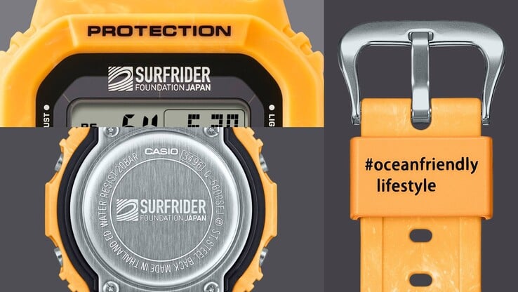 La montre de collaboration Casio G-Shock-Surfrider Foundation Japan. (Source de l'image : Casio)