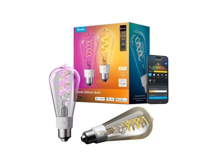 L'ampoule Govee E26 Smart Edison Light Bulb 500lm pour les États-Unis