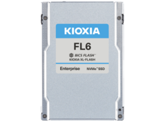 Le SSD FL6 de Kioxia vise à offrir des performances supérieures et des prix considérablement réduits par rapport aux SSD Optane d'Intel. (Image Source : Kioxia)