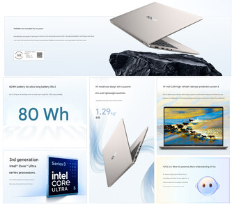 Principales caractéristiques du MagicBook X16 Plus 2026 (traduction)