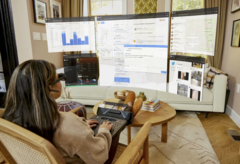 L'ordinateur portable de réalité augmentée Spacetop. (Source : Sightful)