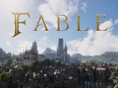 Le logo de Fable avec le monde d’Albion en arrière-plan
