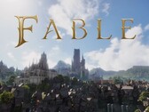 Le logo de Fable avec le monde d’Albion en arrière-plan