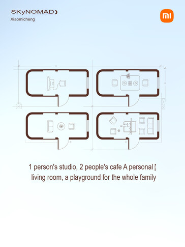 Plans d'aménagement du futur Sky Nomad N90
