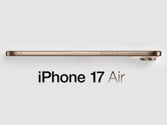 Rendu non officiel du futur iPhone 17 Air. (Source de l&#039;image : MacRumors - édité)