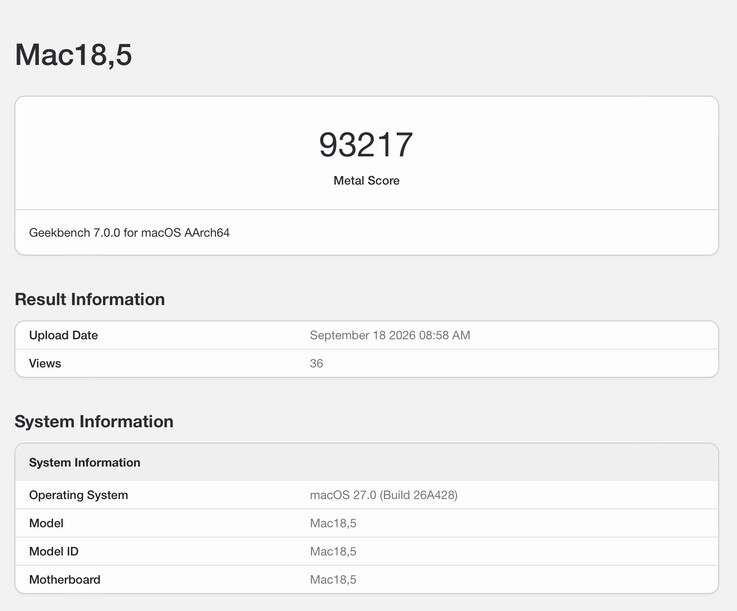 Les résultats de Geekbench révèlent des performances impressionnantes pour le GPU Apple M6 à 12 cœurs