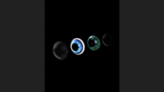 Une vue éclatée d&#039;une lentille Mojo à venir. (Source : Mojo Vision)