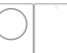 Le dernier schéma du "OnePlus Fold". (Source : Digital Chat Station via Weibo)