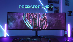 Le Predator X49 X semble partager la même dalle QD-OLED Gen 2 que les récents modèles RedMagic et Philips Evnia. (Source de l&#039;image : Acer)