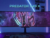 Le Predator X49 X semble partager la même dalle QD-OLED Gen 2 que les récents modèles RedMagic et Philips Evnia. (Source de l'image : Acer)