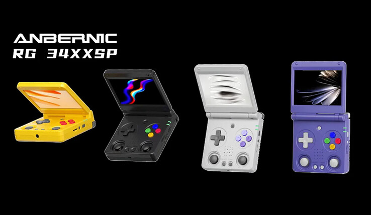A quoi ressemble le RG34XX SP d'Anbernic. (Source de l'image : Anbernic)
