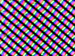 Grille des sous-pixels, avec couche tactile visible.