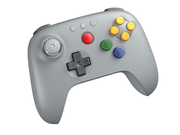 La manette grise 8BitDo 64 Bluetooth Controller est disponible sur Amazon. (Source de l'image : 8BitDo)