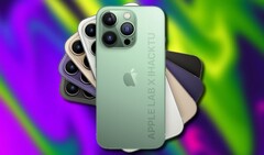 La série d&#039;iPhone 14 Apple devrait présenter des options de couleur violette et verte. (Image source : @aaple_lab/Unsplash - édité)