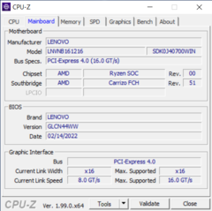 Carte mère CPU-Z