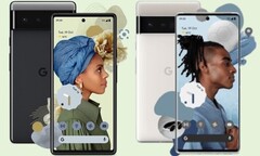 Les Google Pixel 6 et Pixel 6 Pro devraient être lancés le 19 octobre prochain. (Image source : Google/Carphone Warehouse - édité)