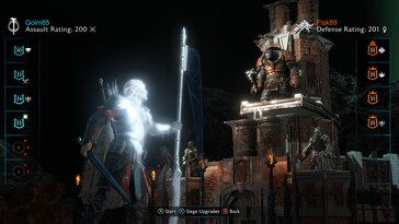 Une image montrant une interface dans « Middle-earth : Shadow of War ».