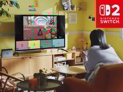 Démonstration Nintendo Switch 2 GameChat (Source de l&#039;image : capture d&#039;écran, Nintendo of America YouTube avec modifications)