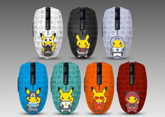 Razer a créé sept variantes de Pikachu de l'Orochi V2. (Image source : Razer)