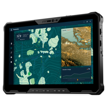 Le Dell Pro Rugged 12 (avant). (Source de l'image : Dell)