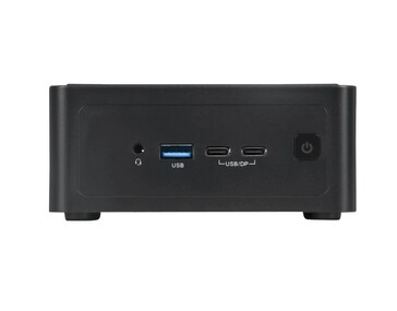 Entrée/sortie avant du mini PC NUC Box de NovaCustom. (Source de l'image : NovaCustom)