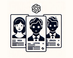 Discrimination dans l'évaluation et la sélection des emplois par les GPT-3 et GPT-4 d'OpenAI (image symbolique : DALL-E / AI, édité)