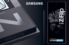 Le Galaxy Z Flip 3 semble être doté de la fonction S-Pen. (Image : LetsGoDigital)