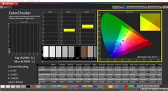 CalMAN ColorChecker (profil : sRGB)