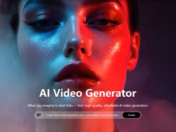Générateur de vidéo Vidu.com (source de l'image : Capture d'écran sur Vidu.com)