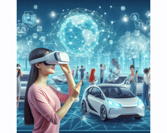 les réseaux 6G transforment la réalité virtuelle, les robots collaboratifs et la conduite autonome (Image symbolique : Bing AI)
