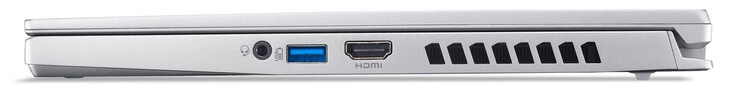 Côté droit : Prise audio, USB 3.2 Gen 2 (USB-A), HDMI 2.1