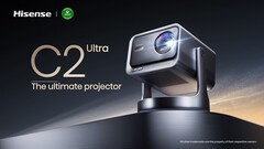 Le projecteur laser Hisense C2 Ultra 4K. (Source de l'image : PR Newswire)