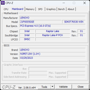 Carte mère CPU-Z