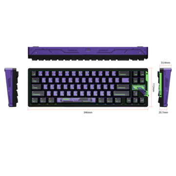 Chilkey Slice68 HE dimensions. (Source de l'image : Chilkey)