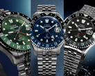 Les montres Timex Deepwater Meridian 200 Automatic GMT en noir (TW2Y63900), bleu (TW2Y64000) et vert (TW2Y64100).