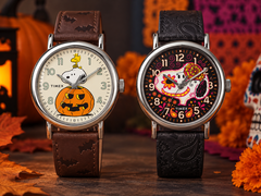 Les nouvelles montres Peanuts x Timex Weekender Pumpkin et Day of the Dead arborent des illustrations saisonnières de Snoopy et des bracelets en cuir embossé