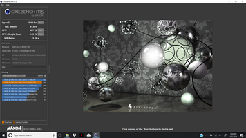 Spectre x360 13t - Cinebench R15.