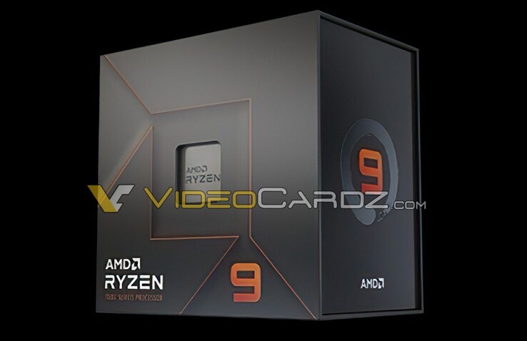 Paquet de détail présumé d'AMD Ryzen 9 7000. (Source : VideoCardz)