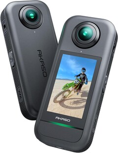La caméra d&#039;action Akaso 360 est dotée d&#039;une stabilisation supersmooth à 360° pour des images stables (Image source : Akaso)