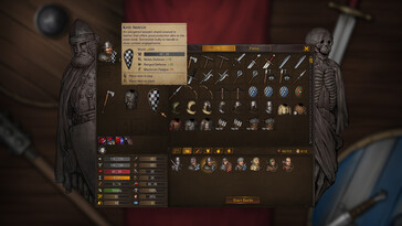Une image montrant un inventaire dans Battle Brothers.