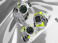 De gauche à droite, la Casio G-Shock GA-B001MW-8A, GA-2300MW-8A, GD-B500MW-8. (Source de l'image : Casio)