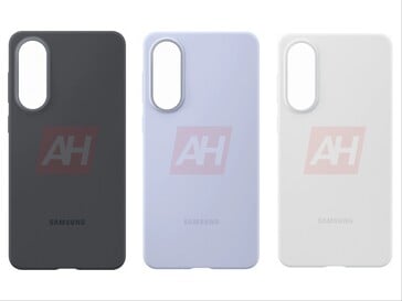 Galaxy Le S25 Edge a fait l'objet d'une fuite d'image (Edited) montrant un étui en silicone en trois couleurs. (Source de l'image : Android Headlines)