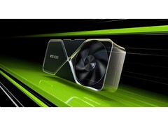 Image promotionnelle de la carte graphique RTX 4090 de Nvidia sur fond noir et vert. (Source de l'image : Nvidia)