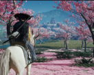 Une capture d'écran de Ghost of Yotei (source : PlayStation)