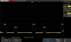 25 % de luminosité : 15,42 kHz PWM