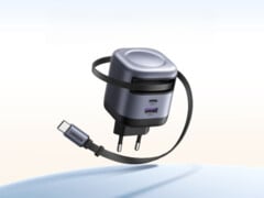 Le nouveau chargeur USB-C Ugreen Nexode 45W (en photo) est doté d&#039;un câble rétractable. (Source de l&#039;image : Ugreen)