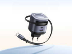 Le nouveau chargeur USB-C Ugreen Nexode 45W (en photo) est doté d'un câble rétractable. (Source de l'image : Ugreen)