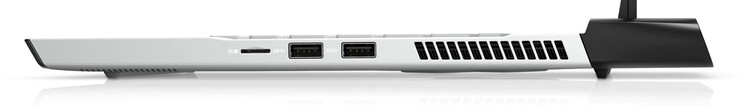 A droite : microSD, 2x USB-A 3.0 (source image : Dell)
