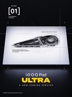 Ventilateur de refroidissement intégré de l’iQOO Pad Ultra et ses caractéristiques techniques